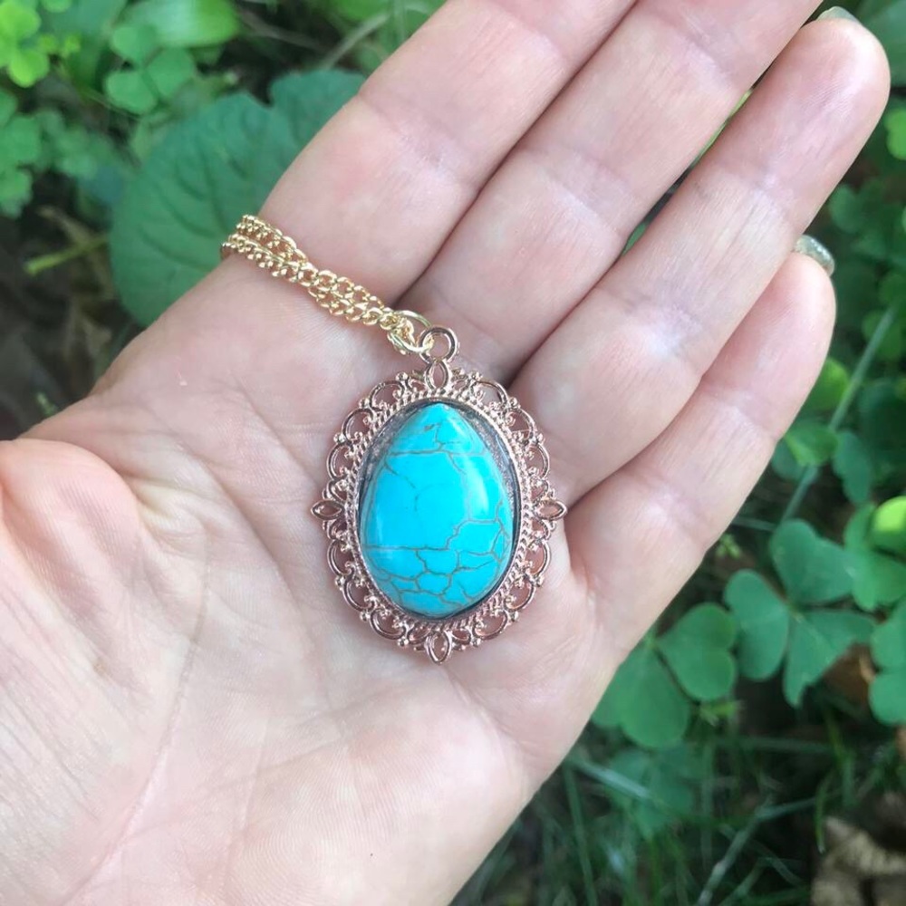 Handmade turquoise necklace